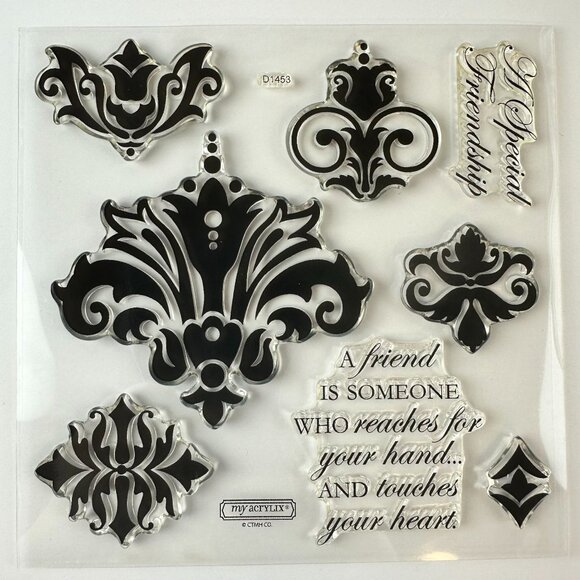 My Acrylix Premium Quality Decorative Stamps D1453 Friendship Set - Picture 1 of 2